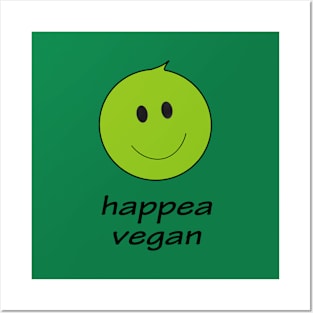 happea to be vegan Posters and Art